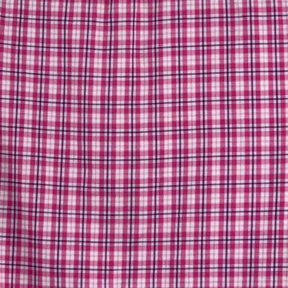 Banana Republic Shirt sz XL Button Front LS Pink Plaid Pockets - Picture 5 of 8